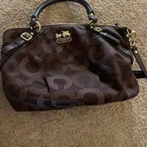 Chocolate brown  coach bag